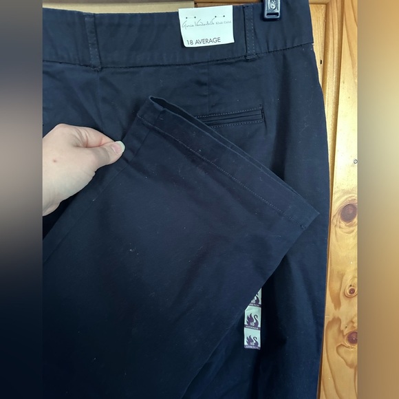 Gloria Vanderbilt Charlene Khaki Pants - Navy Blue - Size 18 Regular NWT - Picture 4 of 12